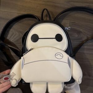 Disney Baymax Kids Backpack - Black and White